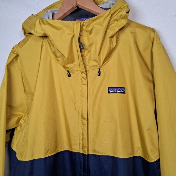 Patagonia Torrentshell Rain Jacket Men XL Blue Chartreuse Colorblock h2no Hiking - Picture 8 of 16